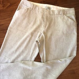 Women’s wide leg linen trousers, size 14